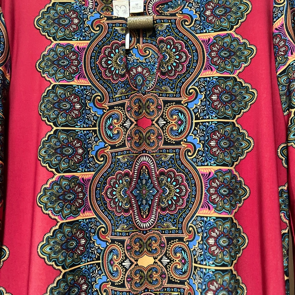 Emma & Michele Multicolor Paisley Dress